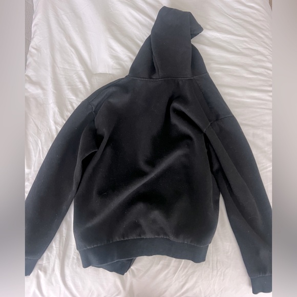 Black Zip Up Sweatshirtrt - Picture 2 of 2